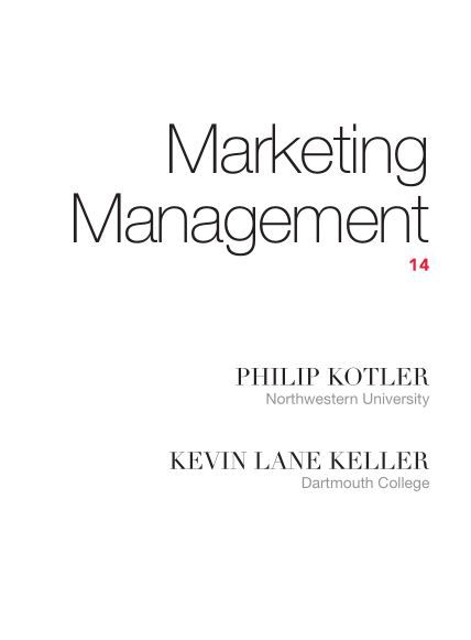 marketing management textbook pdf download