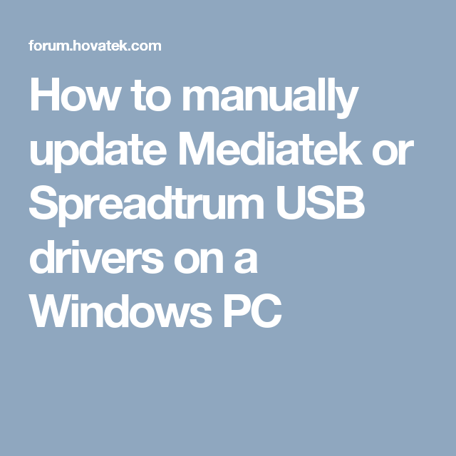 Spreadtrum cpu usb drivers for mac
